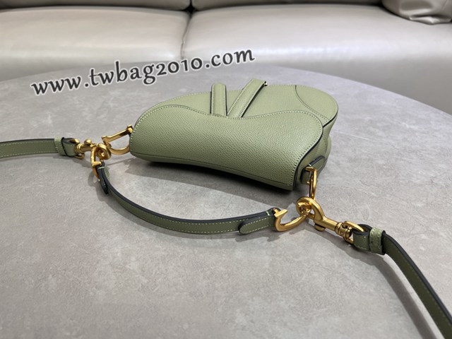 Dior专柜经典马鞍包迪奥高仿原单绿色小号马鞍包腋下肩背包 djfk1630